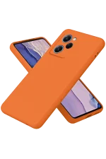 Newface Xiaomi Poco X5 Pro 5G Nano içi Kadife Silikon - Turuncu