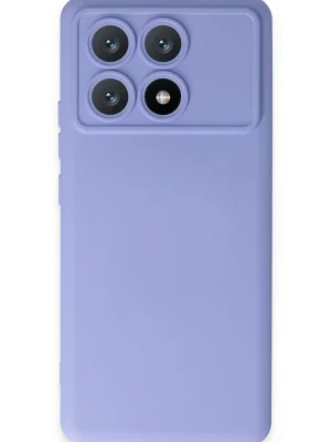 Newface Xiaomi Poco X6 Pro Kılıf Nano içi Kadife Silikon - Lila