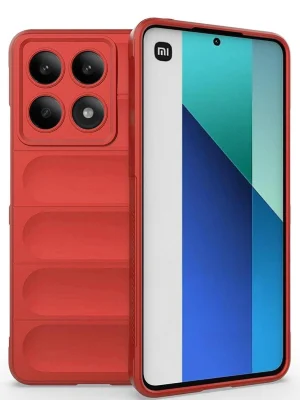 Newface Xiaomi Poco X6 Pro Kılıf Optimum Silikon - Kırmızı