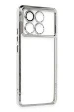 Newface Xiaomi Poco X6 Pro Kılıf Razer Lensli Silikon - Gümüş - Görsel 3