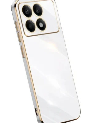 Newface Xiaomi Poco X6 Pro Kılıf Volet Silikon - Beyaz