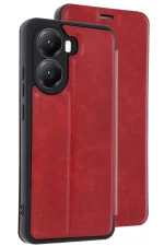 Newface Xiaomi Poco X7 Pro Kılıf Flip Cover - Kırmızı