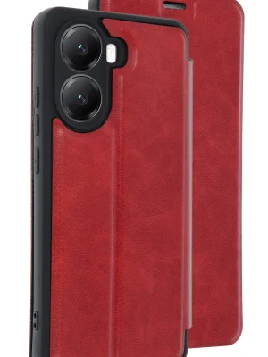 Newface Xiaomi Poco X7 Pro Kılıf Flip Cover - Kırmızı