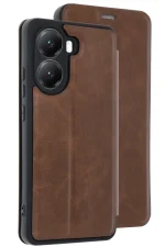 Newface Xiaomi Poco X7 Pro Kılıf Flip Cover - Taba