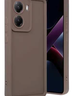 Newface Xiaomi Poco X7 Pro Viera Silikon - Kahverengi