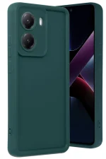 Newface Xiaomi Poco X7 Pro Viera Silikon - Koyu Yeşil