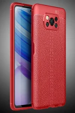 Newface Xiaomi Pocophone X3 Kılıf Auto Focus Kapak - Kırmızı - Görsel 2