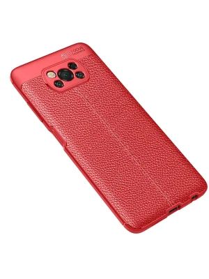 Newface Xiaomi Pocophone X3 Kılıf Auto Focus Kapak - Kırmızı