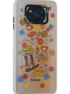 Newface Xiaomi Pocophone X3 Kılıf Estoril Desenli Kapak - Estoril - 16