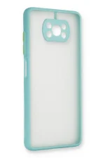 Newface Xiaomi Pocophone X3 Kılıf Montreal Silikon Kapak - Turkuaz - Görsel 3