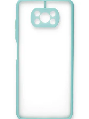 Newface Xiaomi Pocophone X3 Kılıf Montreal Silikon Kapak - Turkuaz