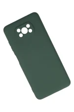 Newface Xiaomi Pocophone X3 Kılıf Nano içi Kadife Silikon - Koyu Yeşil - Görsel 2