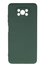 Newface Xiaomi Pocophone X3 Kılıf Nano içi Kadife Silikon - Koyu Yeşil