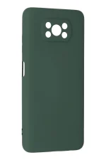 Newface Xiaomi Pocophone X3 Kılıf Nano içi Kadife Silikon - Koyu Yeşil - Görsel 3