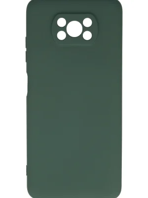 Newface Xiaomi Pocophone X3 Kılıf Nano içi Kadife Silikon - Koyu Yeşil