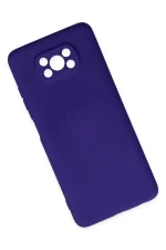 Newface Xiaomi Pocophone X3 Kılıf Nano içi Kadife Silikon - Mor - Görsel 3