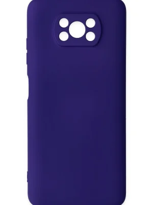 Newface Xiaomi Pocophone X3 Kılıf Nano içi Kadife Silikon - Mor