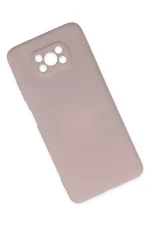 Newface Xiaomi Pocophone X3 Kılıf Nano içi Kadife Silikon - Pudra - Görsel 3