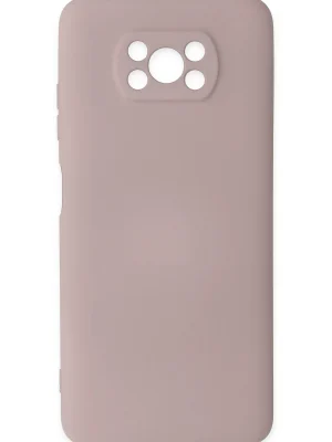 Newface Xiaomi Pocophone X3 Kılıf Nano içi Kadife Silikon - Pudra