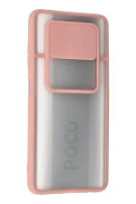 Newface Xiaomi Pocophone X3 Kılıf Palm Buzlu Kamera Sürgülü Silikon - Pembe - Görsel 3