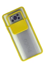 Newface Xiaomi Pocophone X3 Kılıf Palm Buzlu Kamera Sürgülü Silikon - Sarı - Görsel 2