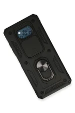 Newface Xiaomi Pocophone X3 Kılıf Pars Lens Yüzüklü Silikon - Siyah - Görsel 3