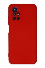 Newface Xiaomi Redmi 10 2022 Kılıf Nano içi Kadife Silikon - Kırmızı