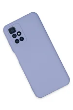 Newface Xiaomi Redmi 10 2022 Kılıf Nano içi Kadife Silikon - Lila - Görsel 3