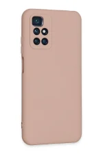 Newface Xiaomi Redmi 10 2022 Kılıf Nano içi Kadife Silikon - Pudra - Görsel 2