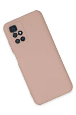 Newface Xiaomi Redmi 10 2022 Kılıf Nano içi Kadife Silikon - Pudra - Görsel 3