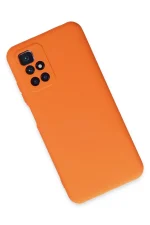 Newface Xiaomi Redmi 10 2022 Kılıf Nano içi Kadife Silikon - Turuncu - Görsel 3