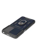 Newface Xiaomi Redmi 10 2022 Kılıf Pars Lens Yüzüklü Silikon - Lacivert - Görsel 4