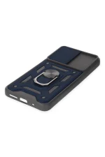 Newface Xiaomi Redmi 10 2022 Kılıf Pars Lens Yüzüklü Silikon - Lacivert - Görsel 5