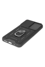 Newface Xiaomi Redmi 10 2022 Kılıf Pars Lens Yüzüklü Silikon - Siyah - Görsel 5