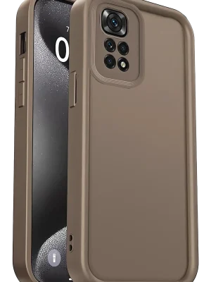 Newface Xiaomi Redmi 10 2022 Kılıf Viera Silikon - Kahverengi