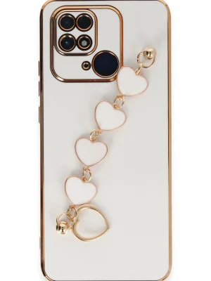 Newface Xiaomi Redmi 10C Kılıf Esila Silikon - Beyaz