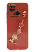 Newface Xiaomi Redmi 10C Kılıf Esila Silikon - Kırmızı