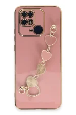 Newface Xiaomi Redmi 10C Kılıf Esila Silikon - Pudra