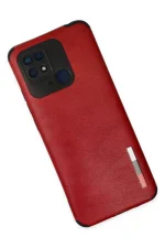 Newface Xiaomi Redmi 10C Kılıf Loop Deri Silikon - Kırmızı - Görsel 2