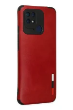 Newface Xiaomi Redmi 10C Kılıf Loop Deri Silikon - Kırmızı - Görsel 3