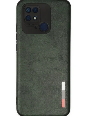 Newface Xiaomi Redmi 10C Kılıf Loop Deri Silikon - Yeşil