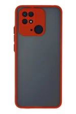 Newface Xiaomi Redmi 10C Kılıf Montreal Silikon Kapak - Kırmızı