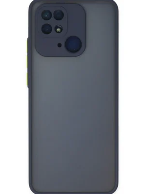 Newface Xiaomi Redmi 10C Kılıf Montreal Silikon Kapak - Lacivert