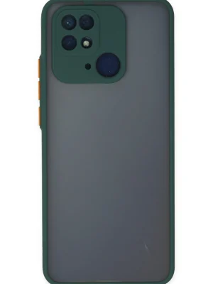 Newface Xiaomi Redmi 10C Kılıf Montreal Silikon Kapak - Yeşil