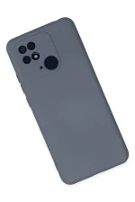 Newface Xiaomi Redmi 10C Kılıf Nano içi Kadife Silikon - Gri - Görsel 2