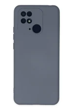 Newface Xiaomi Redmi 10C Kılıf Nano içi Kadife Silikon - Gri