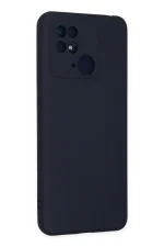 Newface Xiaomi Redmi 10C Kılıf Nano içi Kadife Silikon - Lacivert - Görsel 3