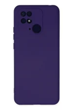 Newface Xiaomi Redmi 10C Kılıf Nano içi Kadife Silikon - Mor