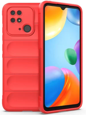 Newface Xiaomi Redmi 10C Kılıf Optimum Silikon - Kırmızı