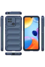 Newface Xiaomi Redmi 10C Kılıf Optimum Silikon - Lacivert - Görsel 3